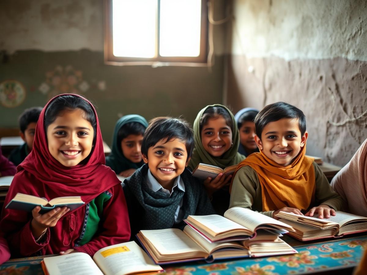 Children supported by the Usman Trust education programme