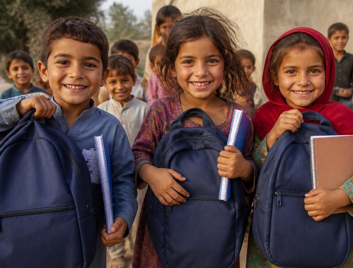 Orphans back in school